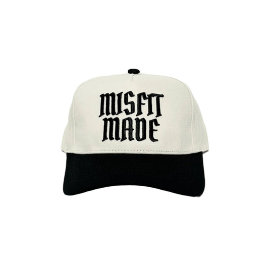 THE CLASSIC SNAPBACK - BLACK & CREAM
